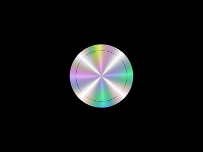 Holographic Effect Disc colorful dark design effect figma futuristic gradient holographic rainbow