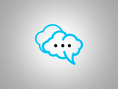 Cloud Chat logo branding clean clear concept design design graphic illustration logo vector
