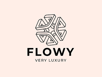 FLOWY logo branding clean clear concept design design graphic flat logo minimalist design minimalist logo minimalist logo design