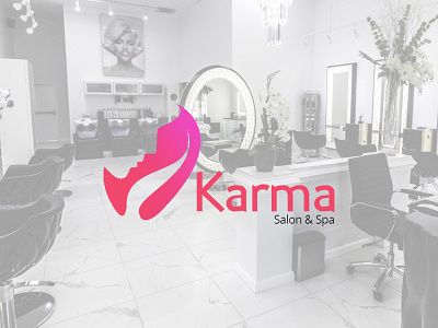 Karma Salon & Spa Logo 3d animation branding clean clear concept design design graphic graphic design illustration logo motion graphics ui vector