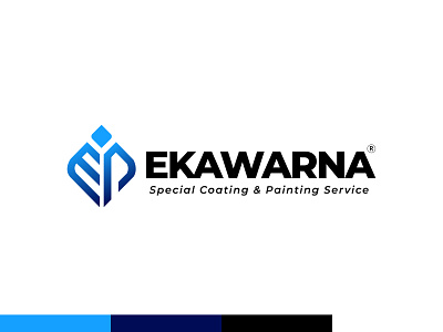 Ekawarna - Painting Logo branding clean clear concept design design graphic illustration logo painting ui vector