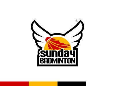 Sunday Badminton - Sport Logo