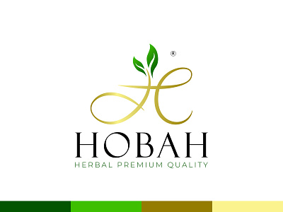 Hobah - Herbal Logo branding clean clear concept design design graphic illustration logo ui vector