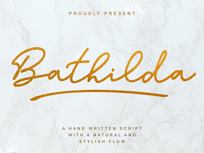 Bathilda Monoline Script Font