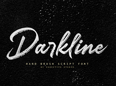 Darkline Brush Script Font boldfont design handlettering handwritten handwritting lettering logotype script signature signaturefont