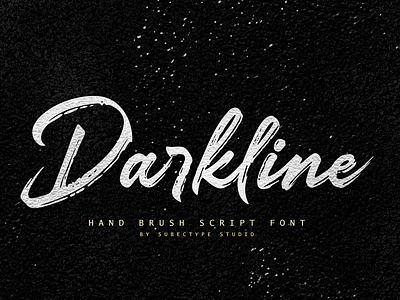 Darkline Brush Script Font