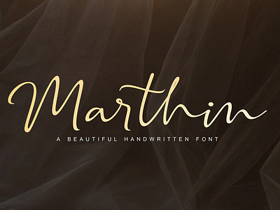 Marthin Handwritten Font boldfont calligraphy handlettering handwritten handwritting lettering moderncalligraphy script signature signaturefont
