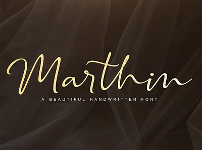 Marthin Handwritten Font boldfont calligraphy handlettering handwritten handwritting lettering moderncalligraphy script signature signaturefont