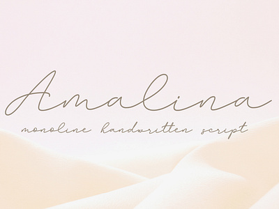 Amalina Monoline Handwritten Font