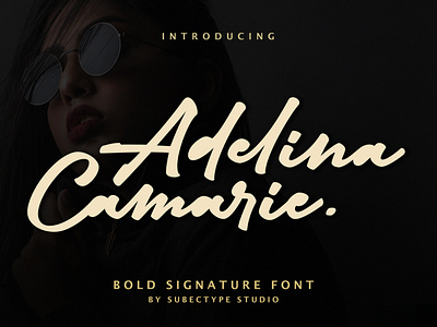 Adelina Camarie Bold Signature Font