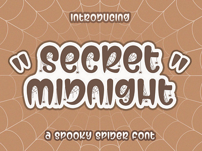 Secret Midnight Spooky Halloween Font creepy font cute font halloween font horror horror font kids font pumpkin spider spider font spooky spooky font
