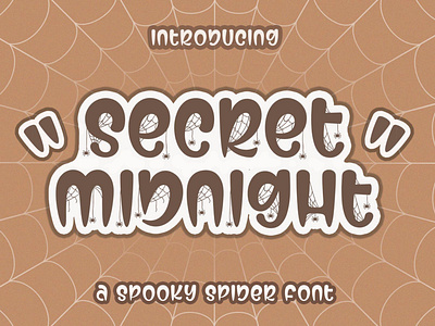 Secret Midnight Spooky Halloween Font