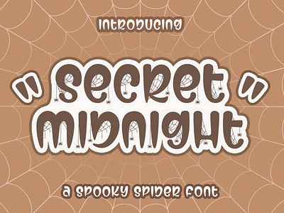 Secret Midnight Spooky Halloween Font creepy font cute font halloween font horror horror font kids font pumpkin spider spider font spooky spooky font