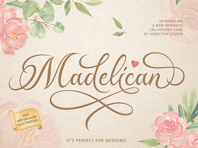 Madelican Calligraphy Font