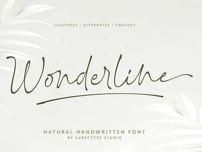 Wonderline Handwritten Font