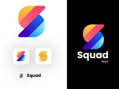 Squad Logo branding graphic design illustration logo typography ui ux vector