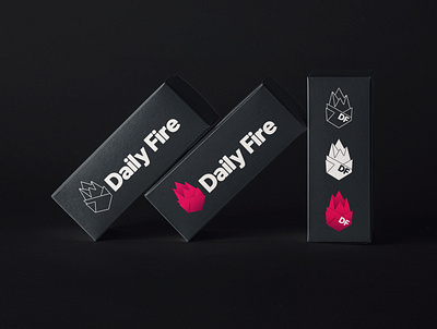 Daily Fire logo variants branding daily fire design designer duelofdoves icon logo minimal typography ux vector