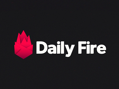 Daily Fire Logo branding daily fire design designer duelofdoves icon logo minimal typography ux vector