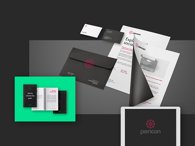 Pericon App - Identity branding design designer duelofdoves ios layout logo minimal mockup pericon app printing printing press side hustle stationary typography ux vector