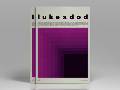 Typographic resume posters - vol. 2