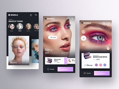 Mobile App Concept— Beauty and Style app app design app ui application beauty design makeup nortix style ui ux uxdesign