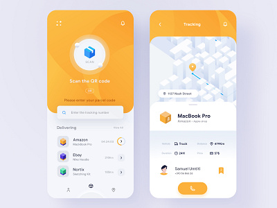 Mobile App Concept— Parcel tracking