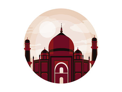 City illustration set - New Delhi app art city city illustration colours creative delhi design illustraion illustration illustrator monument newdelhi tajmahal ui vector view