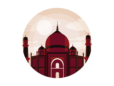 City illustration set - New Delhi