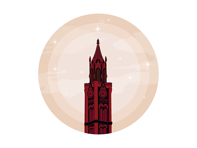 City illustration set - Mumbai app art city clock clocktower colours creative design illustraion illustration illustrator monument stars ui vector