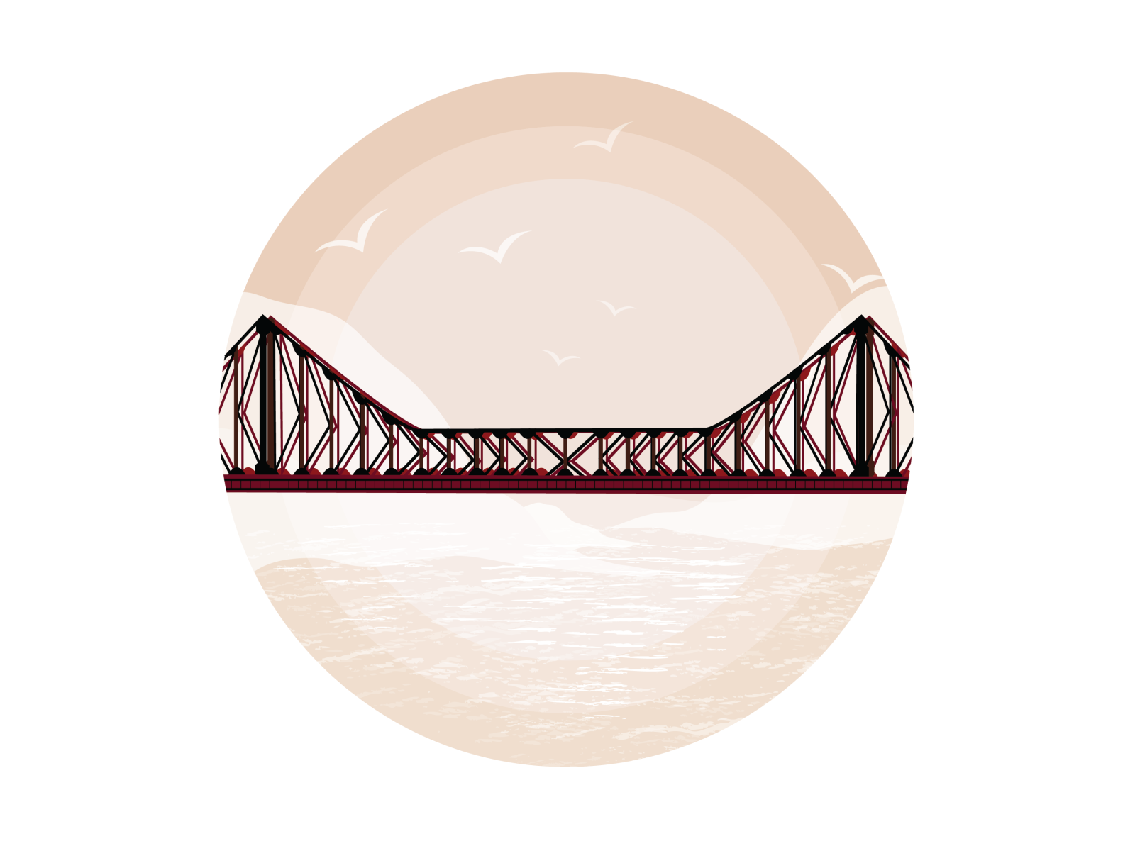 Howrah Bridge - Kolkata Drawing by Somaditya Das - Fine Art America
