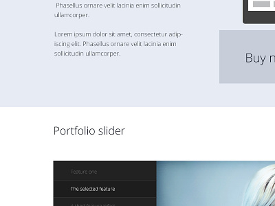 colours and fonts blue gray grey slate slider theme