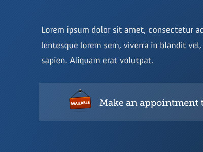 Make an appointment blue clean gradient lines simple type