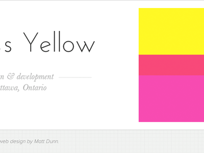 Process Yellow baskerville grey grid junction magenta nova proxima typekit white yellow