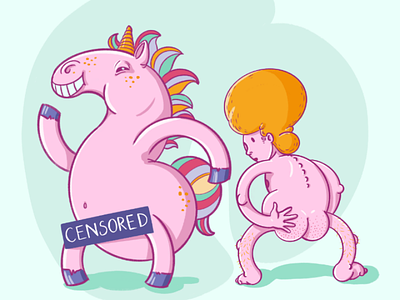 Toner&Johnny character design comic fundacji humour people unicorn