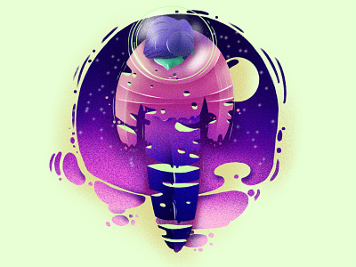 Lost in space - personal project design illustration illustration ui theme color people people illustration ui web website