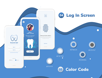 Neumorphism Log In Screen for iOS Design app design apple color dental design illustration ios login screen mobile neumorphism ui uiuxdesign ux