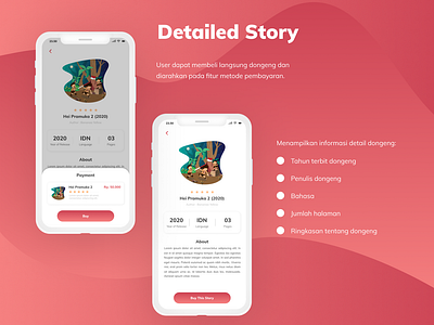 Detail Story UI Design