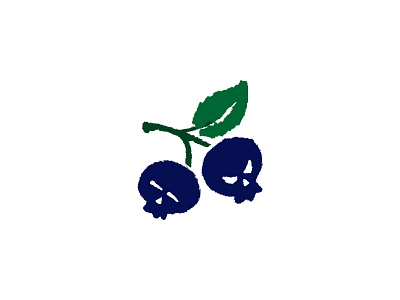 Blueberries berry blueberries color design dribbble evil food icon illustration logo logo sale logotype sale skull
