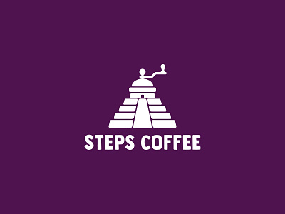 Steps coffee ☕ branding coffee color design dribbble house icon logo logotype steps truck