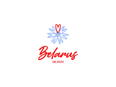Belarus belarus blue color design dribbble flowershop heart icon illustration line logo logotype peace red