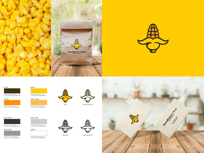 Corn 🌽 cereal color corn design dribbble farm food grandfather icon illustration logo logo sale logotype mustache nature sale