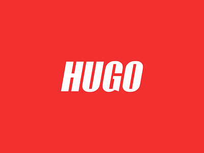 HUGO color company design dribbble font fonts hugo icon letter lettering logistics logo logotype red typography vector