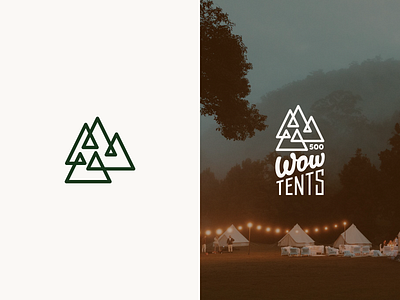 Camping in the mountains camp camping color design dribbble font icon illustration letter line logo logo line logotype mountains tent tents typogaphy typography vector