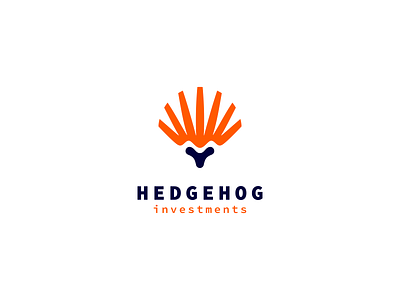 Hedgehog animal app color design dribbble icon illustration investment line logo logotype money money app nature orange