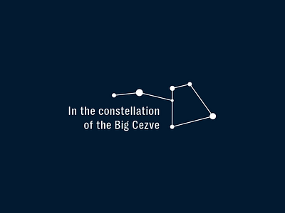 Big Cezve cafe cezve coffee coffee house coffee maker constellation design dribbble icon illustration logo logo line logotype space star