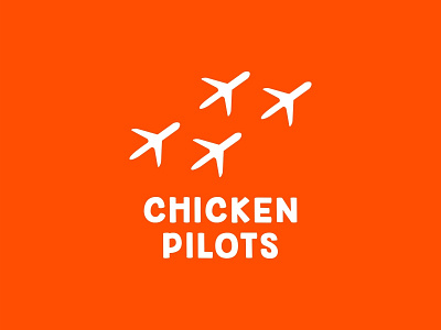 Chicken pilots ✈ air aircraft branding cafe chicken dribbble food logo logo sale logotype pilots restaurant sale sky
