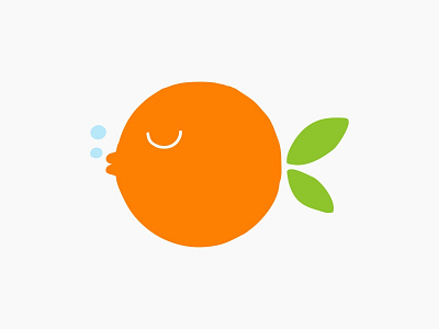 Poke station color design dribbble fish food fruit hawaii icon logo logotype ocean orange poker sea water