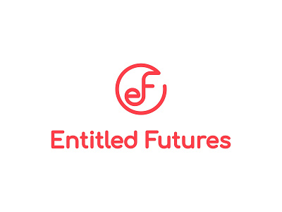 Futures color dribbble e f font icon line logo logotype monogram