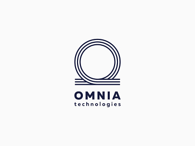 Omnia dribbble icon infinity line logo logotype o omnia plastic technologies