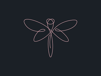 Dragonfly branding clothing clothing design dragonfly dribbble line logo logotype vector